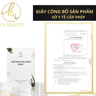 Mặt nạ safron cho da căng bóng chính hãng Knbeauty