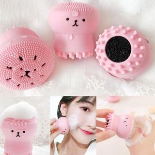 Bông rửa mặt hình bạch tuộc mềm massage cực êm như gái Hàn