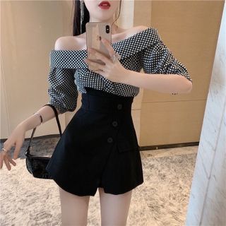 Quần giả váy 3 khuy chất tuyết mưa sang xịn mịn