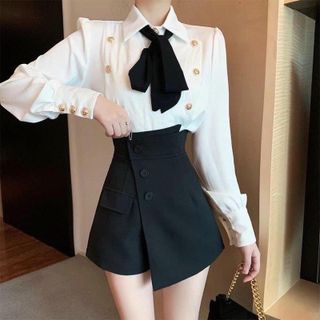 Quần giả váy 3 khuy chất tuyết mưa sang xịn mịn