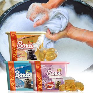 Viên Giặt Xả Hương Nước Hoa | Viên Giặt Xả Quần Áo SoNa - Sản Phẩm Sinh Học Siêu Tiện Lợi