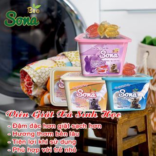 Viên Giặt Xả Hương Nước Hoa | Viên Giặt Xả Quần Áo SoNa - Sản Phẩm Sinh Học Siêu Tiện Lợi