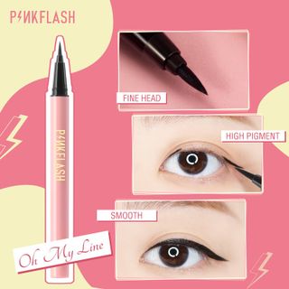 Bút Kẻ Mắt Pinkflash Dạng Lỏng Nhanh Khô Màu Đen Màu Nâu Chất Lì Chống Nước Lâu Trôi 30g