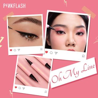Bút Kẻ Mắt Pinkflash Dạng Lỏng Nhanh Khô Màu Đen Màu Nâu Chất Lì Chống Nước Lâu Trôi 30g