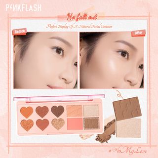 Bàng Phấn Trang Điểm Tích Hợp Phấn Bắt Sáng Pinkflash Đa Năng Cho Mặt/Mắt 120g