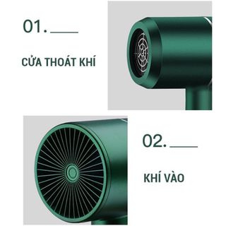 Máy Sấy Tóc Gia Đình Deliya 2 Chế Độ Cao Cấp Công Suất 2200W - Tạo Kiểu Chuyên Nghiệp