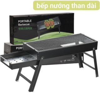 Bếp Nướng Than Hoa BBQ Dáng Dài dùng ngoài trời cho chuyến đi dã ngoại, cắm trại giá sỉ