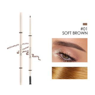 CHÌ KẺ LÔNG MÀY FOCALLURE MÀU BỀN CHỐNG NƯỚC THIẾT KẾ ĐẦU TRÒN VÀ TAM GIÁC HỖ TRỢ TRANG ĐIỂM TIỆN DỤNG 0.1G