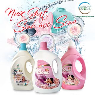 Nước Giặt Xả Sinh Học 2 in 1 SONA Hương Ban Mai Can 4.2KG