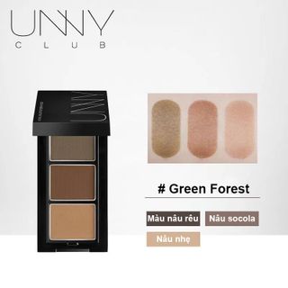 Phấn Kẻ Lông Mày Ba Màu UNNY CLUB TRI Lâu Trôi Chống Thấm Nước Không Dễ Phai Màu