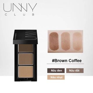 Phấn Kẻ Lông Mày Ba Màu UNNY CLUB TRI Lâu Trôi Chống Thấm Nước Không Dễ Phai Màu