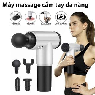 Máy Massage Cầm Tay 4 Đầu/Mát xa toàn thân 6 cấp độ giá sỉ