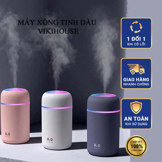 Máy Xông Tinh Dầu Phun Sương H2O Mini Cầm Tay Tạo Ẩm Khuếch Tán Trong Nhà Văn Phòng Xe Hơi Dung Tích 300ML 0.3L giá sỉ