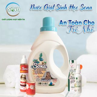 Nước Giặt Xả Sinh Học SONA Hương Ban Mai 3.6Kg | Nước Giặt Xả 2in1 An toàn cho làn da, bảo vệ từng sợi vải