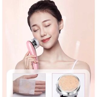 Máy đẩy tinh chất nóng lạnh, massage mặt, máy đẩy dưỡng chất chăm sóc da mặt toàn diện, trẻ hoá