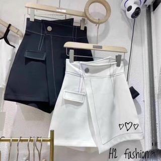 Short viền chỉ 2 màu đen / trắng