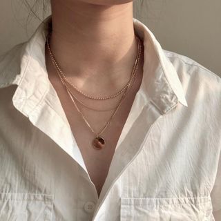 Vòng Cổ Hợp Kim Mặt Hình Đồng Xu Thời Trang Cho Nữ Phù Hợp Cho Đi Chơi Đi Tiệc