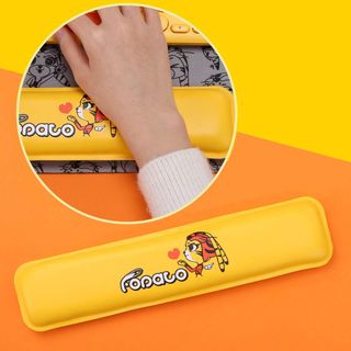 Bộ Bàn Phím Chuột Không Dây Fopato Bluetooth Kê Tay Cho Điện Thoại Laptop Ipad Máy Tính Để Bàn PC Màu Vàng Hổ Vằn