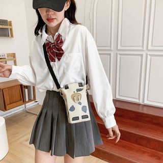 Túi Xách Tay,Đeo Vai Da PU Dạng Hộp Hình Bò Sữa Ngộ Nghĩnh Đáng Yêu Phong Cách Hàn Quốc Thời Trang Cho Nữ