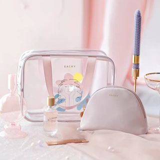Túi Đựng Mỹ Phẩm Cầm Tay Trong Suốt 3 Size Chống Thấm Nước Cao Cấp Phù Hợp Cho Đi Du Lịch, Đựng Đồ Make Up Hằng Ngày
