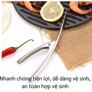 Dụng Cụ Lột Vỏ Tôm VikiHouse Inox 304 Không Sợ Dơ Tay Nhanh Gọn Tiện Lợi Chuyên Dụng