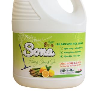 Nước lau sàn Sinh học Chanh SảCan 3,6 Kg | Nước lau sàn Sinh học SONA kết hợp tinh dầu thiên nhiên khử mùi, đuổi muỗi (Quế/Sả chanh)