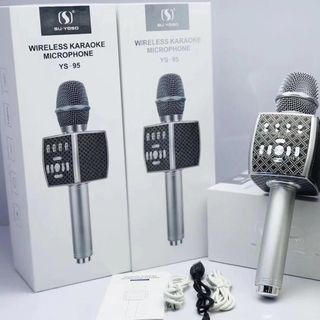 Micro Karaoke bluetooth YS 95 kết bluetooth Không Dây, Tích Hợp Loa Bass Dùng Hát Tại Nhà Hoặc Livetream giá sỉ giá sỉ