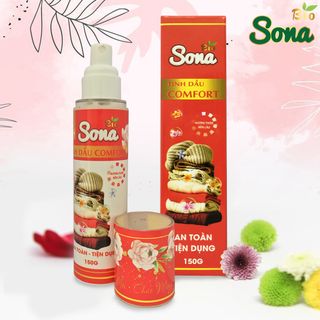 Xịt Thơm Quần Áo SONA | Tinh Dâù Thơm Hương Ban Mai 150ml | Tiết kiệm - An toàn - Chất Lượng| Cho quần áo thơm cả ngày