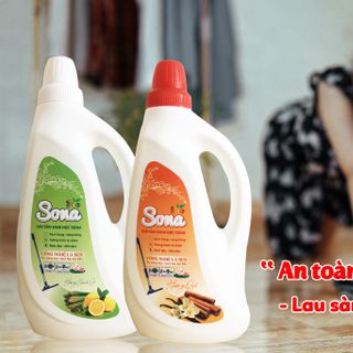 Nước Lau Sàn SoNa 1.25kg Hương Quế | Cho Sàn Nhà Sáng Bóng, Hương Thơm Mát Từ Thiên Nhiên
