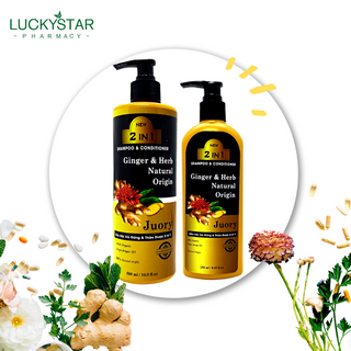 Dầu Gội Gừng và Thảo Dược Lucky Star - 500ml