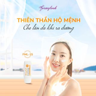 [Chính Hãng] Kem chống nắng nâng tone FML-15 - Kem chống nắng vật lý dưỡng trắng da thương hiệu châu Âu Formylook