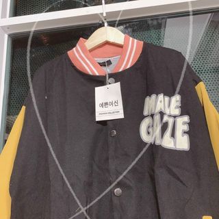 Áo khoác da lộn logo in, form chuẩn 2 lớp lót dù logo in