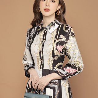 Đầm dự tiệc trung niên bigsize qccc D965288