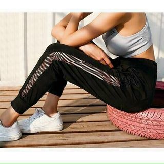 Quần Joger Nữ Thể Thao Phối Lưới Cực Xinh