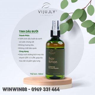 [Chính hãng] Tinh dầu bưởi Vijully giảm rụng & giúp mọc tóc nhanh, dùng được cho nam và nữ thiên nhiên 100% Vi Jully giá sỉ
