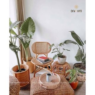 [GIÁ SIÊU RẺ - HÀNG LOẠI 1 ] Ghế Mây Simple - ĐAN TRÀ - Decor Mây Tre Đan giá sỉ