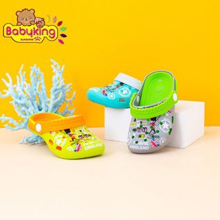 Dép crocs hình binh sĩ Anh Aiueo Nhật,giày tập đi,giày sandal,giày nhựa được làm bằng 18 cái núm ty silicone cao cấp.