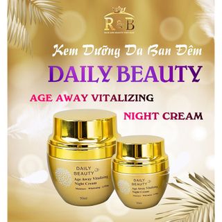 Kem dưỡng da mặt ban đêm Nâng cơ, Chống lão hóa, Giảm thâm nám, Daily Beauty Age Away Vitalizing Night Cream 50ml giá sỉ