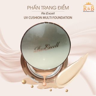 Phấn Phủ (Phấn nước-Phấn Nền) Re:Excell UV Cushion Multi Foundation Hàn Quốc Nâng Tone Mịn Da Chống nắng Chống Lão Hóa