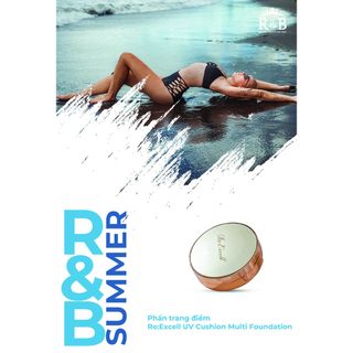 Phấn Phủ (Phấn nước-Phấn Nền) Re:Excell UV Cushion Multi Foundation Hàn Quốc Nâng Tone Mịn Da Chống nắng Chống Lão Hóa