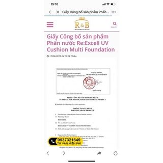 Phấn Phủ (Phấn nước-Phấn Nền) Re:Excell UV Cushion Multi Foundation Hàn Quốc Nâng Tone Mịn Da Chống nắng Chống Lão Hóa