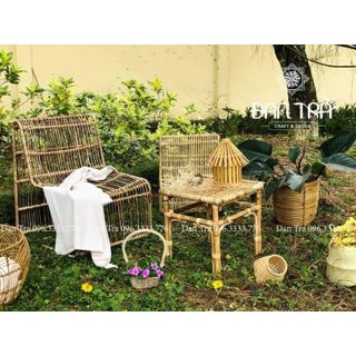 [RẺ HƠN HOÀN TIỀN] Ghế Mây Chữ L - Size Lớn - ĐAN TRÀ - Nội Thất Mây Tre Đan