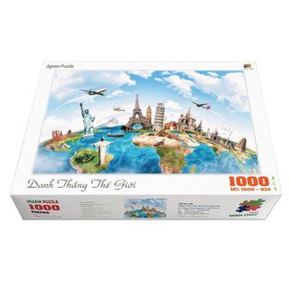 Bộ tranh xếp hình jigsaw puzzle cao cấp 1000 mảnh ghép – Danh Thắng Thế Giới