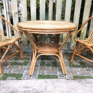 [COMBO 3 IN 1] Bộ Bàn Ghế Mây Đan Ngồi Chơi Tết 🧧- ĐAN TRÀ Mây Tre Đan