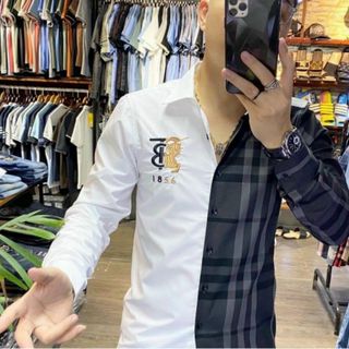 Áo sơ mi phối caro mẫu mới