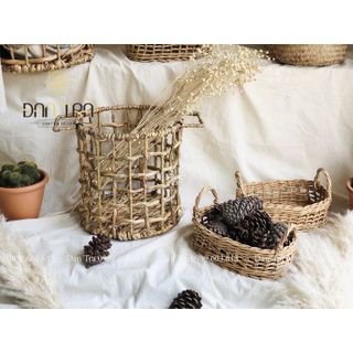 Giỏ Oval 🧺 Đựng Bánh Mì - Decor Mây Tre Đan