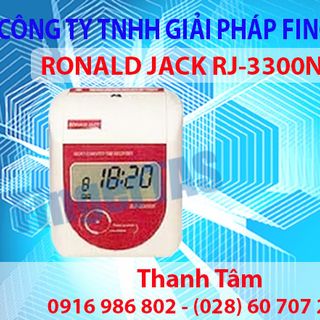 MÁY CHẤM CÔNG THẺ GIẤY RONALD JACK -3300N MẶT ĐỒNG HỒ ĐIỆN TỬ giá sỉ