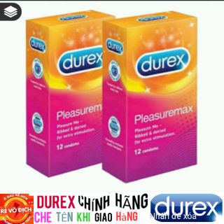 [COMBO] 2 HỘP Baocaosu Durex Pleasuremax(HỘP 12 CÁI) giá sỉ