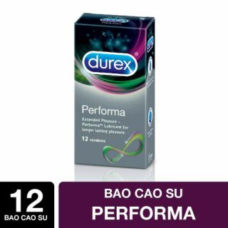 [ SIÊU RẺ ] Bộ 2 hộp bao cao su Durex Performa (12 bao/hộp) + Tặng 1 hộp bao cao su Durex Performa 3 bao