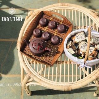 KÈM FEEDBACKBàn Tròn Mây Đan Đơn Giản - Bàn Tròn Vintage style Boho - ĐAN TRÀ - Nội Thất Mây Tre Đan giá sỉ